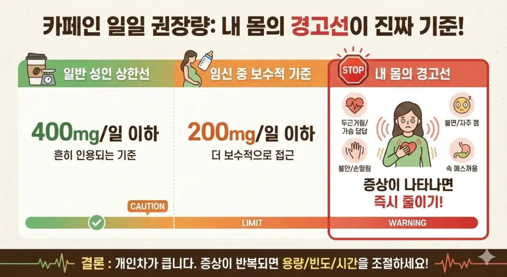 카페인 일일 권장량