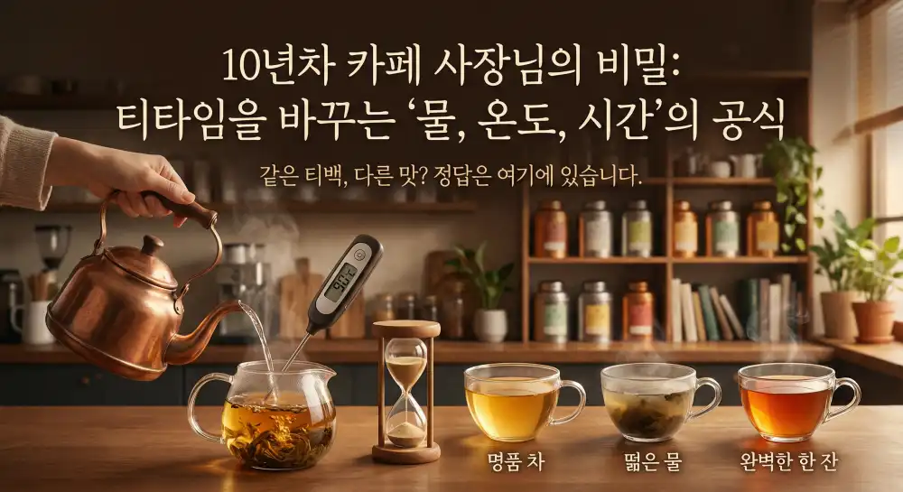 차 맛있게 우리는 법 10년차 카페 사장 비법
