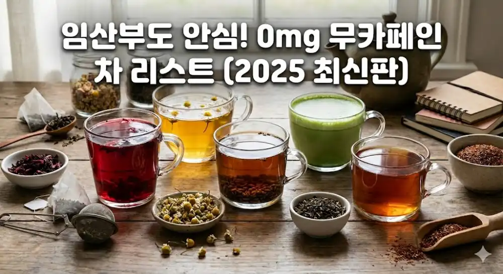 임산부 안심 무카페인 차 리스트
