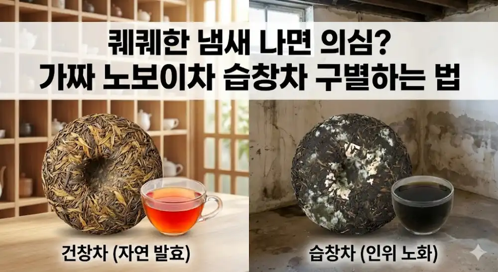 보이차 습창차 구별하는 법