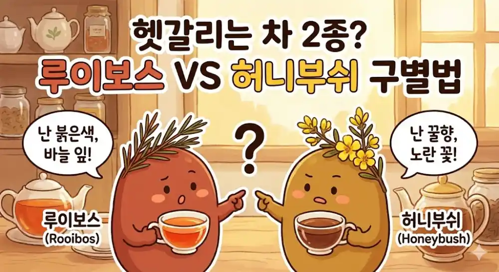 루이보스 VS 허니부쉬 구별법