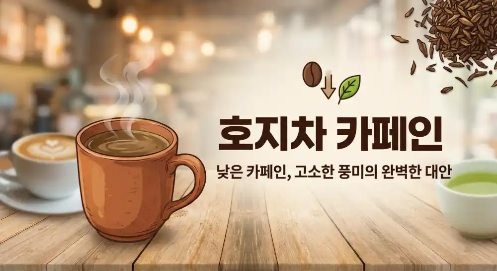 호지차 카페인 낮은 카페인 고소한 풍미