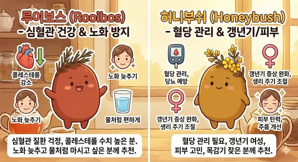 루이보스 허니부쉬 음용 추천 케이스 사례