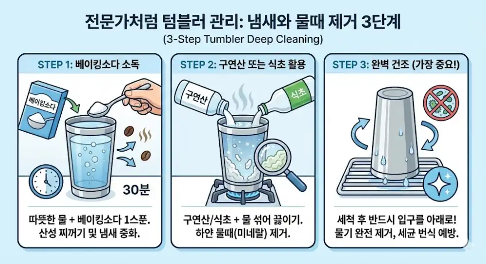 텀블러 관리 3단계