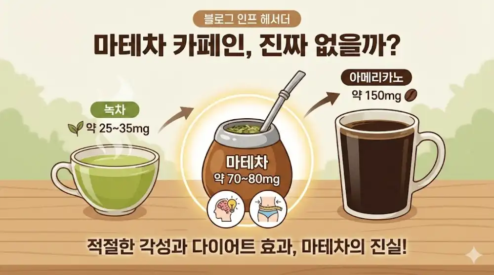 마테차 카페인 함량 비교 및 부작용
