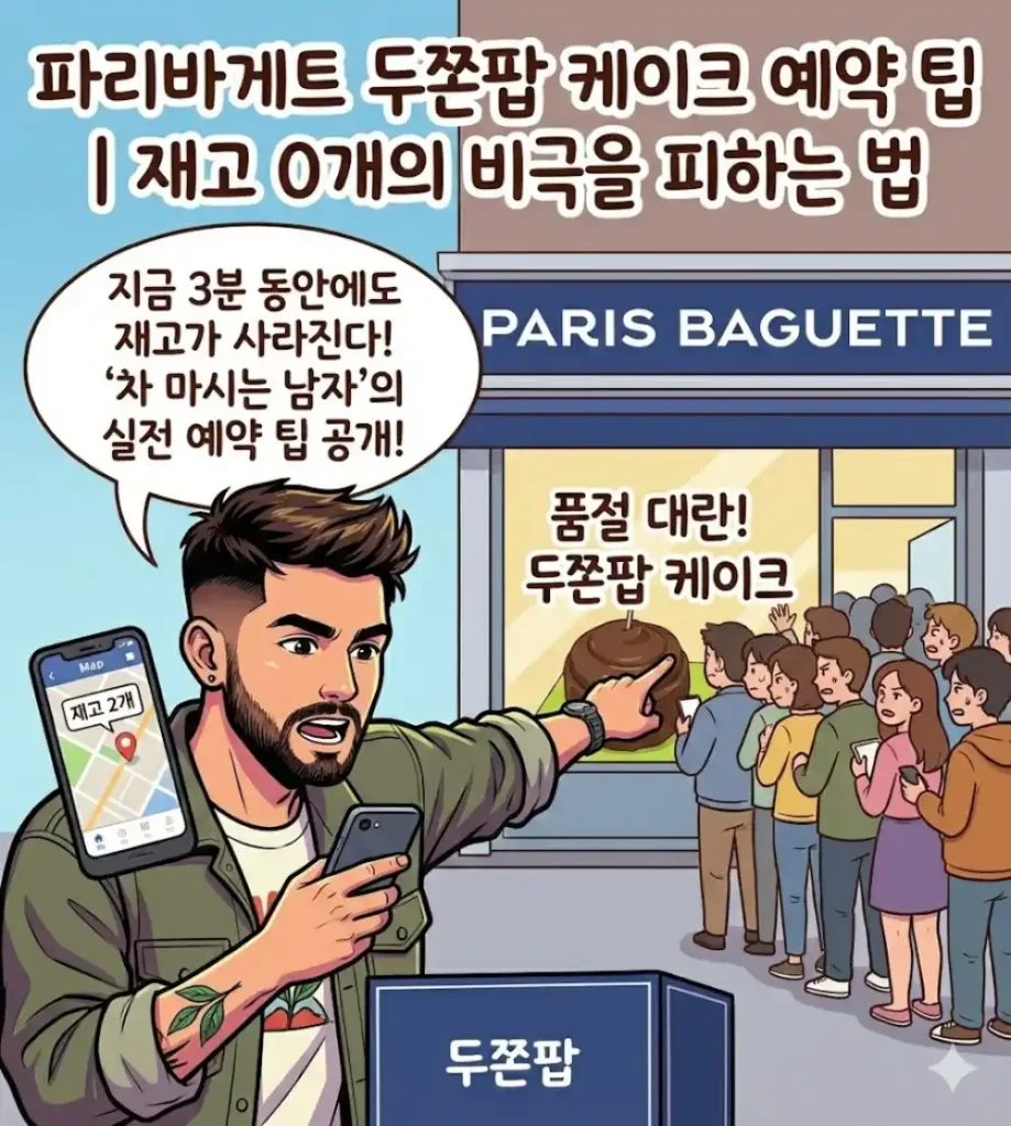 파리바게트 두쫀팝 케이크 예약 팁