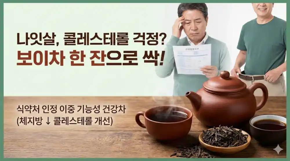 뱃살 보이차 건강차 다이어트