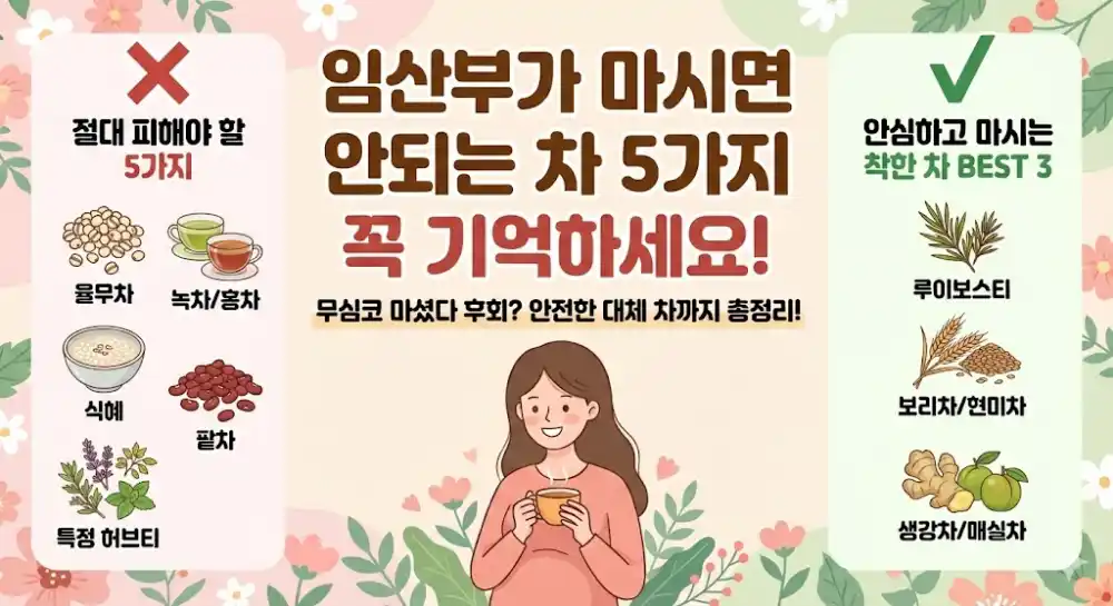 임산부가 마시면 안되는 차 리스트 5가지