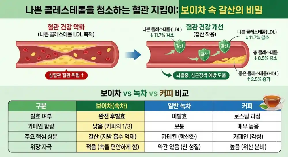보이차 속 갈산의 비밀