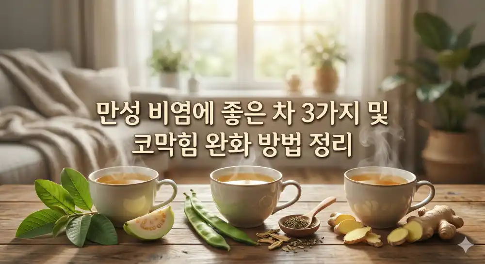 만성 비염에 좋은 차 3가지